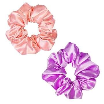 Sufermoe 12 Pcs Satin Silk Hair Scrunchies, 12 Assorted Red and Purple, 4.5 Inch Hair Ties for Women and Girls, Hair Accessories for Various Hairstyles