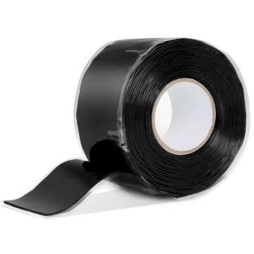 Self-Fusing Silicone Tape 1inx10', Hose Repair Tape, Heavy Duty Leak Proof Sealing Tape for Pipe & Plumbing Repairs, Wraping Electrical Wires,Tool Fixation,Dumbbells,More DIY Repairs (20 Mil)