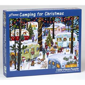 Vermont Christmas Company Camping for Christmas Jigsaw Puzzle 1000 Piece