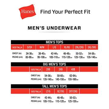 Hanes Cotton Undershirts, Moisture-Wicking Crew Tees, Multi-Packs Available, 3 Pack-White, Size Medium