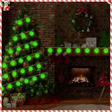 Slitunk Christmas Lights - 20 LED 10 FT Battery Operated Christmas String Lights - Waterproof Christmas Decorations for Christmas Tree Yard Patio Garden Home Indoor Outdoor