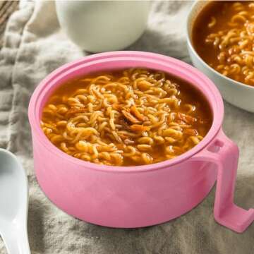 Quick Ramen Cooker Set with Spoon and Chopsticks