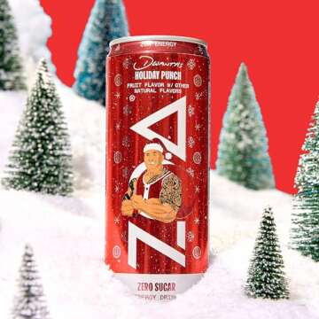 ZOA Zero Sugar Energy Drinks - Holiday Punch 12-Pack