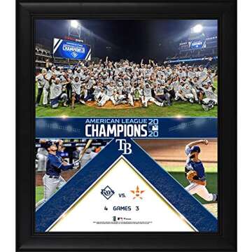 Tampa Bay Rays 2020 American League Champions Framed 15" x 17" Collage - MLB Team Plaques and Collages