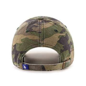 47 MLB Camo Clean Up Adjustable Hat, Adult One Size Fits All (Los Angeles Dodgers Camo)