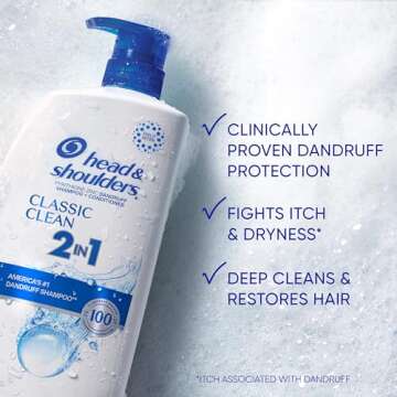 Head & Shoulders Classic Clean Dandruff Shampoo Twin Pack - 32.1 Fl Oz Each