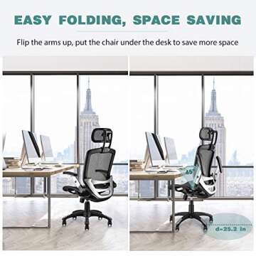 Ergonomic Office Chair with Headrest - GABRYLLY