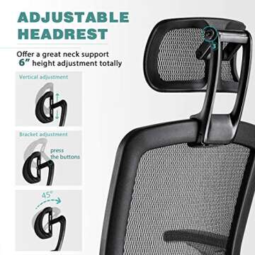 Ergonomic Office Chair with Headrest - GABRYLLY