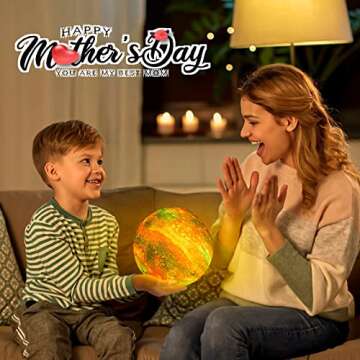 BRIGHTWORLD 2023 Galaxy Lamp: 16 Colors, Remote & Touch Control, Perfect Gift!