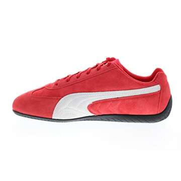 PUMA Men's Speedcat LS Motorsport Inspired Shoes, High Risk Red Puma White, 10