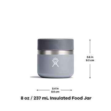 Hydro Flask Insulated Food Jar 8 Oz Black Edition