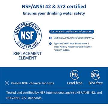 6 Pack Water Filter Replacement for Pur® Water Filter Faucet, Pur® RF-9999®, Compatible with All Pur® Faucet Mount Filtration Systems, NSF Certified, Waterspecialist