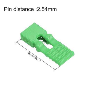 uxcell 30pcs 2.54mm Pin Header Jumper Cap Lengthened Short Circuit Connection Cap Mini Micro Jumper Bridge Plug Green