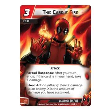 Marvel Champions The Card Game Deadpool EXPANDED HERO PACK - Superhero Strategy Game, Cooperative Game for Kids and Adults, Ages 14+, 1-4 Players, 45-90 Minute Playtime, Made by Fantasy Flight Games