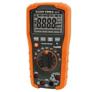 Klein Tools MM700 Multimeter, Electrical Tester is Auto Ranging, for AC/DC, LoZ, Temp, Capacitance, Resistance, Frequency, and More, 1000V