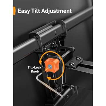 Perlegear UL Listed Full Motion TV Wall Mount for 42-85 inch TVs up to 132 lbs, TV Mount with Dual Articulating Arms, Tool-Free Tilt, Swivel, Extension, Leveling, Max VESA 600x400mm, 16" Studs, PGLF8