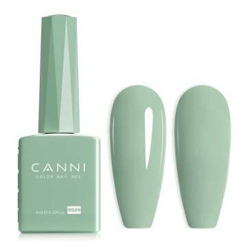 CANNI Sage Green Gel Nail Polish - Mint Green UV Gel for DIY Manicure