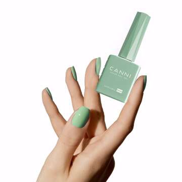 Sage Green Gel Nail Polish - CANNI Mint Green UV Gel