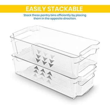 Utopia Home Set of 6 Fridge Organizer - Includes 6 Refrigerator Organizer Bins (5 Drawers & 1 Egg Holder) - Storage Bins for Freezers, Countertops and Cabinets - Pantry Organization and Storage