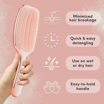 Lily England Detangling Brush for Curly Hair Style