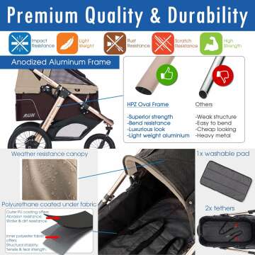 HPZ Pet Rover Run Jogging Stroller for Pets