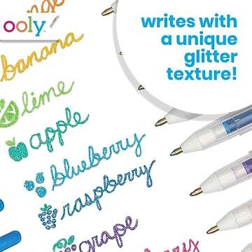 Ooly Scented Yummy Yummy Glitter Gel Pens (Set of 12) and Twist Up Crayons (Set of 10), Perfect for Kids, Adults, Art Supplies and Stationery Supplies, Great Kid's Activities for School