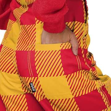 FOCO Kansas City Chiefs NFL Womens Plaid Bib Overalls - L