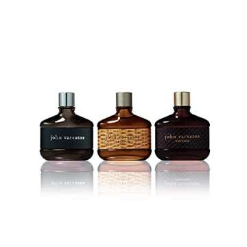 Men's Cologne Gift Set by John Varvatos, Coffret Includes Artisan, Vintage and John Varvatos, 0.5 Fl Oz Each