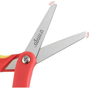 LIVINGO 5" Kids Craft Scissors - Safe for School