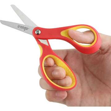 LIVINGO 5" Kids Craft Scissors - Safe for School