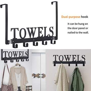 Over The Door Hooks for Towels: Space Saving Solution