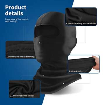 YESLIFE Ski Mask 6-Pack for All Winter Activities