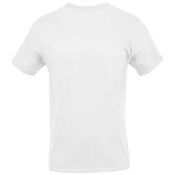 Gildan Men's Crew T-Shirts, Multipack, Style G1100, White (6-Pack), Large