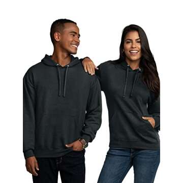 Fruit of the Loom Men's Fleece Sweatshirts - Black