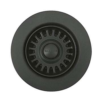 BLANCO, Anthracite 441095 SILGRANIT-Matched Kitchen Garbage Disposal Flange, 3.5"