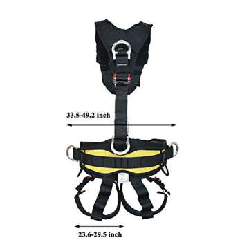 SOB Full Body Climbing Harness Can Be Inverted Thicken Widen Protect Waist Safety Harness Tree Work Rock Climbing Mountaineering Rescuing Work at Height