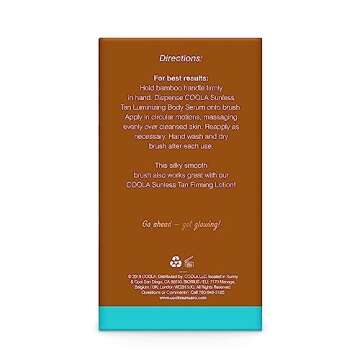 COOLA Sunless Self Tanner Kabuki Body Brush, Self Tan Applicator for Organic Sunless Tanning Lotion