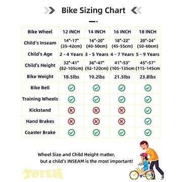 JOYSTAR 12 Inch Kids Bike for 2 3 4 Years Boys Girls Gifts Bikes Child Toddler Bicycle with Training Wheels BMX Style 85% Assembled Beige