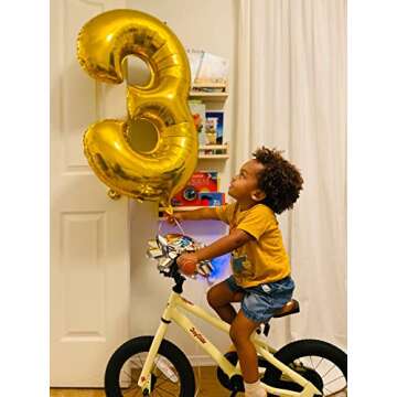 JOYSTAR 12 Inch Kids Bike for 2 3 4 Years Boys Girls Gifts Bikes Child Toddler Bicycle with Training Wheels BMX Style 85% Assembled Beige