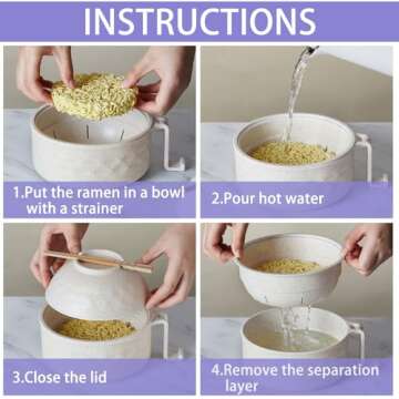 Romooa Microwave Ramen Cooker Set – Easy Ramen Prep