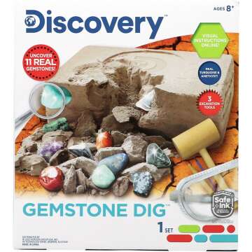 Gemstone Dig STEM Kit - Excavate Real Gemstones