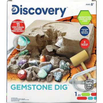 Gemstone Dig STEM Kit - Excavate Real Gemstones