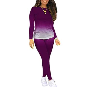 JSVZREU Plus Size Two Piece Outfits for Women - Cozy Loungewear