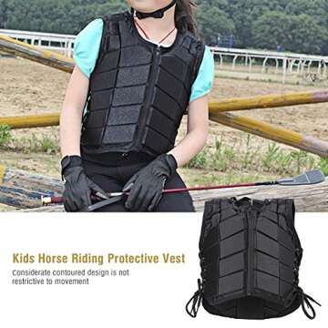 Kids EVA Padded Safety Horse Riding Vest - Protection Gear