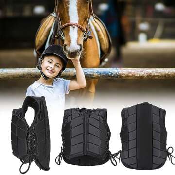 Kids Padded Horse Riding Vest for Safety and Protection