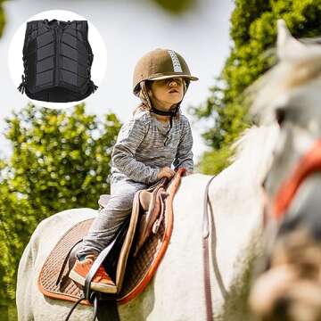 Kids Padded Horse Riding Vest for Safety and Protection