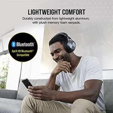 Corsair Virtuoso RGB Wireless XT High-Fidelity Gaming Headset with Bluetooth and Spatial Audio - Works with Mac, PC, PS5, PS4, Xbox Series X/S - Slate (Renewed)