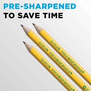 Ticonderoga Pre-Sharpened #2 HB Pencils, 18 Count