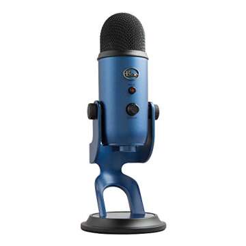 Blue Yeti USB Microphone - Midnight Blue, Studio Quality Sound