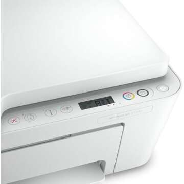 HP DeskJet 4133 All-in-One Wireless Printer Print Copy Scanner Send Mobile Fax 35 Sheets ADFInkjet Printers 8.5 ppm Black 5.5 ppm Color Print from Phone Tablet Smart App, 26Q92A White (Renewed)